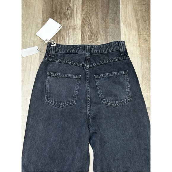 NWT Khaite Zip Fly High Rise Straight Leg Albi Denim Jeans Presscot Size 28 $480 - Picture 8 of 12